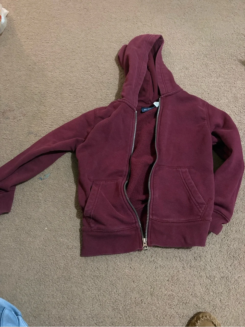 The Children's Place Maroon Full-Zip Kids Jacket